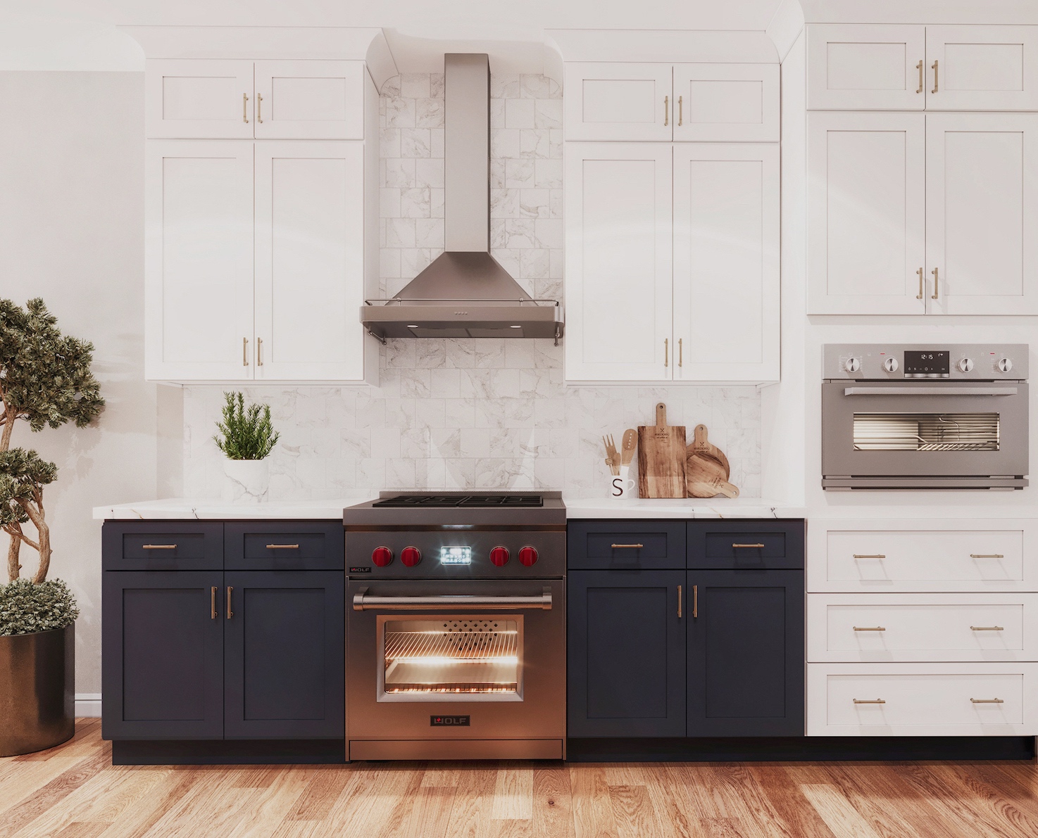 Classic Contrast Kitchen