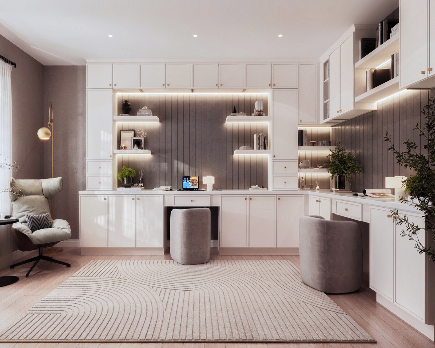 Modern Lounge Cabinetry
